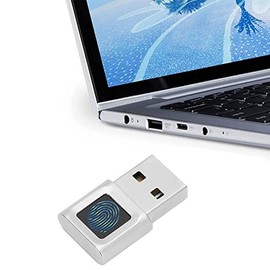 USB Fingerprint Reader, 360° Touch Fast Matching Security Key, Biometric Fingerprint Scanner, Hello Fingerprint Reader for Laptop Computer