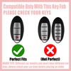 Rayslesan Sparkly Key Fob Cover with Cherry Keychain, Bling TPU