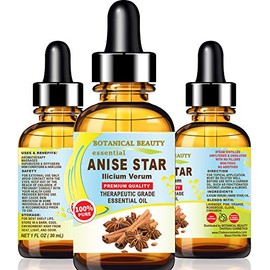 Botanical Beauty Anise Star Essential Oil 100% Pure Natural Undiluted Therapeutic Grade Essential Oil 1 Fl.oz.- 30 ml Soaps, Candles, Diffusers