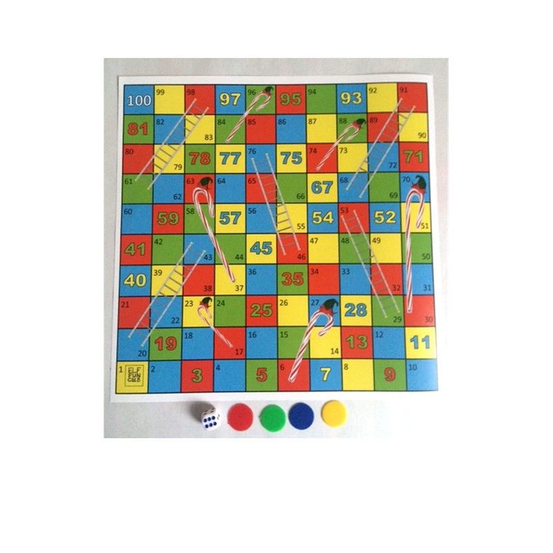 Elf Snakes and Ladders called Candy Canes and Ladders Prop