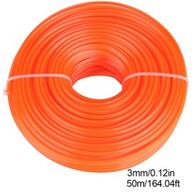 3mm String Trimmer Line Nylon Cord Wire Square String Trimmer Line in Spool Grass Trimmer Replacement Mowers Tools(164FT/50meters)