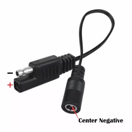 ABLEGRID SAE to DC 5521 Female Coax 20AWG Cable Cord for Motorcycle Heat Clothing Adapter