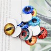 Julie Wang 10MM 100PCS Dragon Eyes Glass Cabochon Eye for