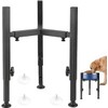 Adjustable Dog Bowl Stand，Width7-10.7 Inches, Height 9.8-13.4 Inches, Sturdy Square