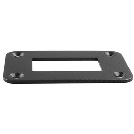 PHITUODA PHITUODA 1 Gang Rocker Switch Panel Housing Holder, Rocker Toggle Switch Aluminum Housing Bracket with Screw, Black Waterproof Anodized Aluminium Panel for Car Boat Trailer RV SUV ATV UTV