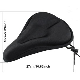 Bicycle, Saddle Cover, Super Thick, No Butt Pain, Memory Foam, Shock Absorbing, Perfect for Work or School, Road Bike/Mountain Bike (B)
