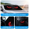 Car Windshield Sun Shade, Wear-Resistant Black Tape, Foldable, Visor Protector