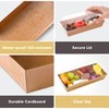 50 Pack 7.5x3.3 Inches Small Charcuterie Boxes with Clear Lids