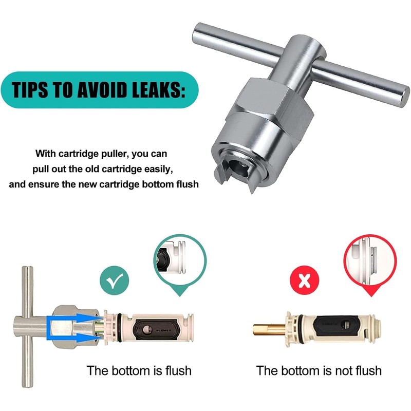 Replacement Cartridge for Moen Shower Valve with 104421 Removal Tool