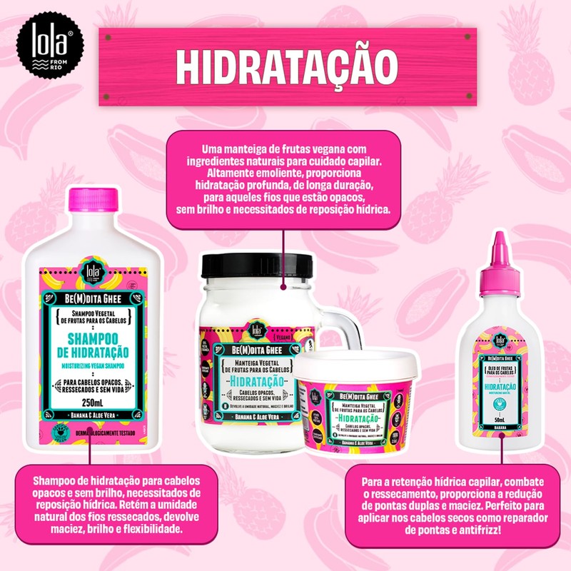 Be(m) Ghee Hair Schedule Kit 3 Products Lola Cosmetics