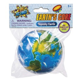 Toysmith Squishy Planet Earth Ball - Earth's Core Squeeze Stress Ball with Layers, Educational Toy