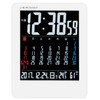 adesso Alarm Clock Atomic Clock Color LCD Monthly Calendar Temperature