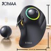 JOMAA Wireless Bluetooth Trackball Mouse with RGB Backlight,Finger Control, 3