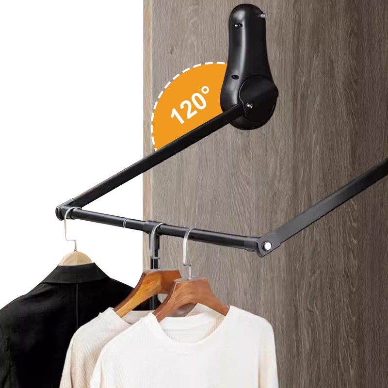 Pull Down Closet Rod for Hanging Clothes, Wardrobe Lift Rail