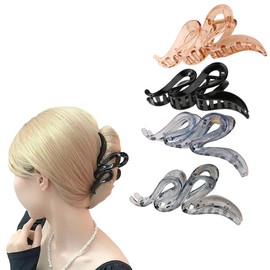 Traziewell Small Hair Clips Women's Hair Clips Small Black Hair Clips Women's Thin Hair Clip Non-Slip Hair Clip Colourful for Women Girls 1415