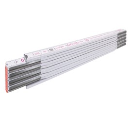 STABILA Type 1607 2m White Wooden Folding Ruler Metric Scale