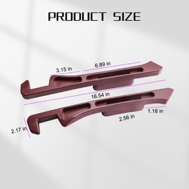 Bittwee 2PCS Car Seat Gap Filler, Multifunctional Vehicle Side Seat Console Plug Organizer, Automotive Gap Stopper Accessories to Prevent Things from Dropping, Universal Fit (Red)