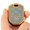 CHATYYD Key Fob Cover for Ford with Keychain,Soft TPU Car