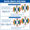 YAAVAAW Math Fidget Spinner,Math Fact Fidget Spinners,Number Fidget Toy,Double Sided