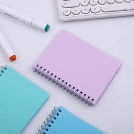 Irmanas Spiral Notebook, 3 Pack Small Notebooks 4.3''x 5.7'',Mini Ruled Lined Journal, 480 Pages, College School Supplies Pocket Notebook for Work, Aesthetic Gift Office Supplies for Teen Girls,Boys