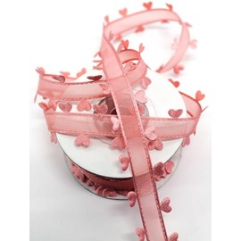 Decorative Organza Ribbon Organza Ribbon Ribbon Cord 5 m Ribbon with Pearls white