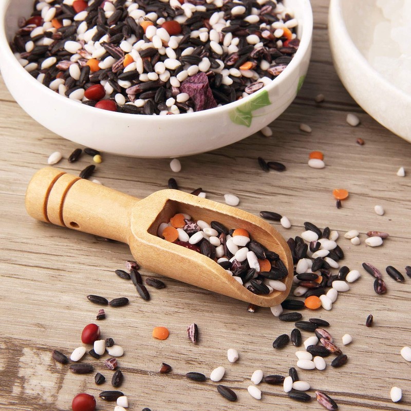 Arroyner 30 PCS Mini Wooden Spoon Mini Bamboo Spoons Small