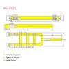 Mytee Products 2 Pack Tow Dolly Basket Straps with Flat