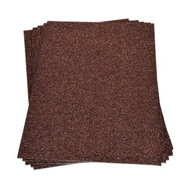 EliteKoopers 10 pcs A4 Glitter Foam Sheets for Christmas Bows, Arts, Crafts and Decoration (Dark Brown)