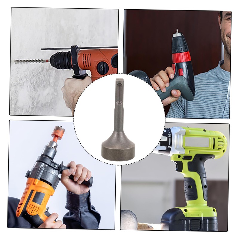 Operitacx 4pcs Ground Rod Driver Hammer Drills Stainless Steel Tool