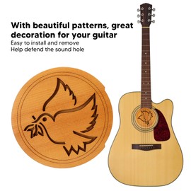 Guitar Sound Hole Cover Maple Strong Wear Decorative Pattern, Guitar Sound Hole Cover Maple Sound Hole Cover, Guitar Accessories