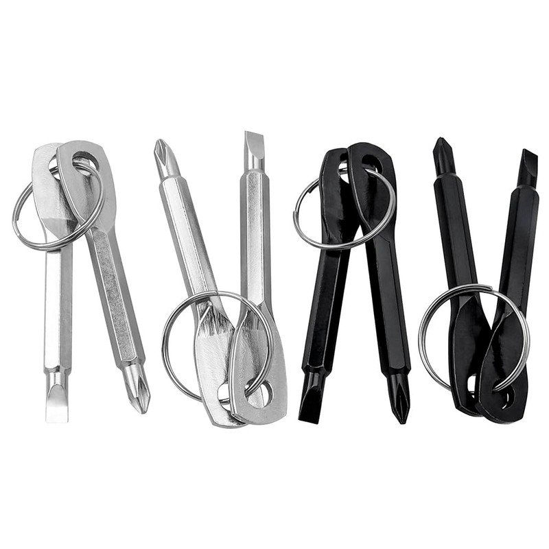 Portable Keychain Screwdriver, Bestgle EDC Outdoors Repair Tool Key Chain