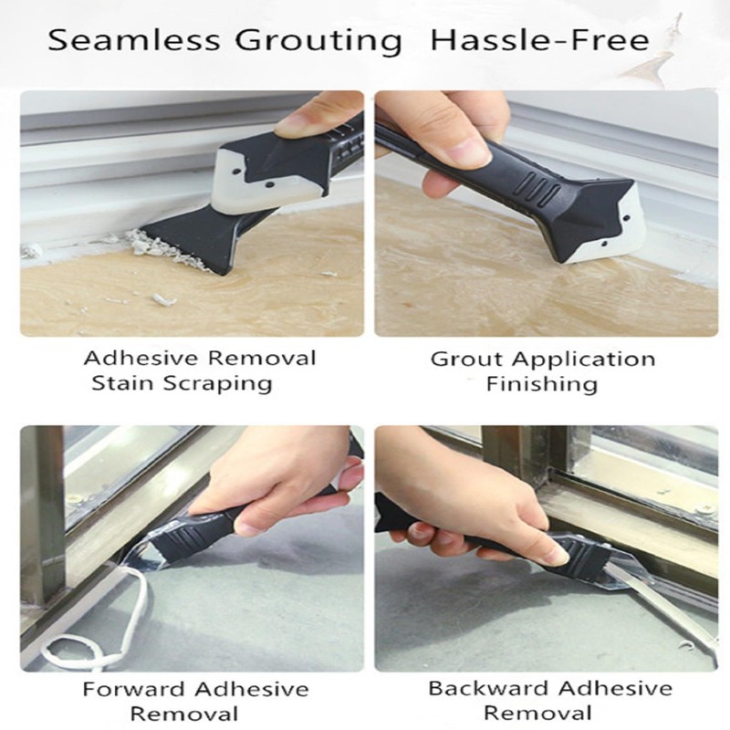 Bestac Silicone Caulking Tool Set - 3-in-1 Applicator for Bathroom,