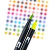 Tombow - Rotuladores artísticos con doble pincel, brillantes, paquete de