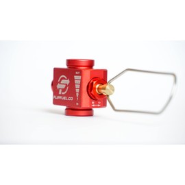 FlipFuel Camping & Hiking Fuel Transfer Device - Lightweight Backpacking Isobutane Adapter