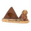 Aquarium Pyramid Decor Realistic Safe Resin Fish Tank Pyramid Hiding