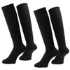 Backspot VA-6400 BLK Golf Compression Socks, 2 Pairs Set, Anti-Slip,