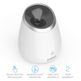 Pure Enrichment PureSpa Deluxe Ultrasonic Aromatherapy Oil Diffuser - 120ml Water Tank, Mood-Boosting Ionizer and Optional Color-Changing Light - Lasts Up to 10 Hours with Auto Safety Shut-Off