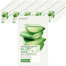 Eunyul Natural Moisture Aloe Mask Pack, 50 packs, 1 pack / 은율 내츄럴 모이스처 알로에 마스크팩, 50개입, 1개