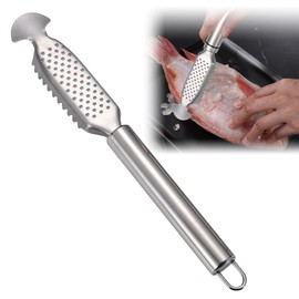 Qaestuan Fish Scaler Stainless Steel Fish Scaler Remover, Fish Scaler Remover, Fish Scaler Scraper, Fish Scaler Remover, Fish Scaler Tool for Kitchen