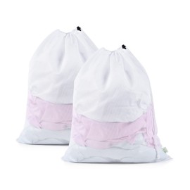 OTraki XXL Laundry Bags, 50 x 60 cm, Laundry Net, Large, Laundry Bag Travel with Drawstring, Reusable Laundry Net for Washing Machine, Laundry Bag, Dirty Laundry for College, Dorm and Apartment (Pack of 2)