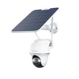 REOLINK 4K Cellular Security Camera Wireless Outdoor, No WiFi, 3G/4G LTE, Solar Powered, Color Night Vision, Local/Cloud Storage, Smart Detection, Go PT Ultra+SP (Renewed)