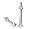 ORTAVA Carriage Bolts M6 x 60 Galvanised DIN 603 (Pack
