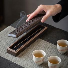 Ceramic Incense Holder, Incense Holder for Sticks with Ash Catcher Fireproof Incense Burner for Aromatherapy Meditation Yoga Spa Room Decor No Mess Incense Tray Ideal for Stick Incense