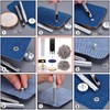 Eyelet Grommet Tool Kit, 1805 Pieces, 1/4 Inch Gold Silver