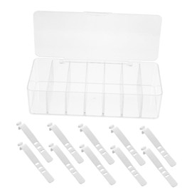 COHEALI Box Under Desk Wire Management Cord Storage Organizer Plastic Cable Sleeve Home Cord Organizer