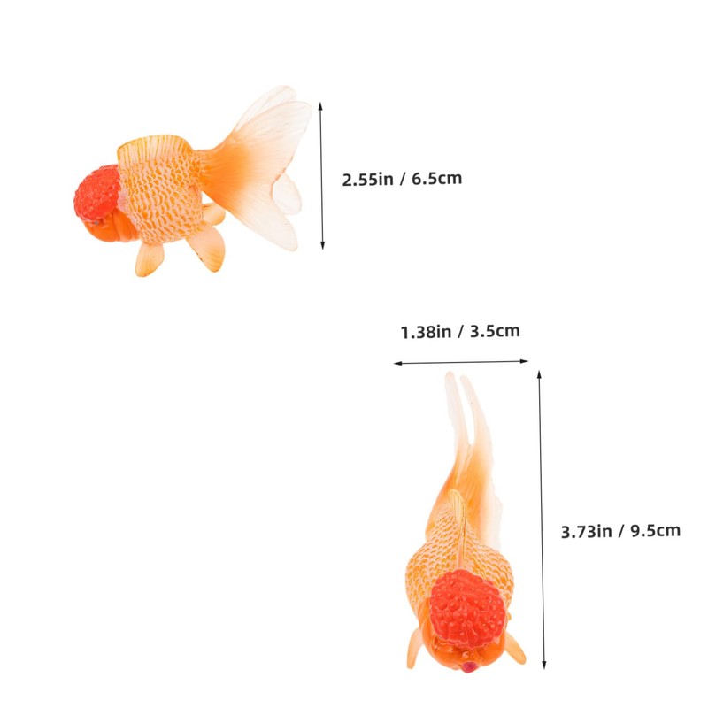 SUPVOX Realistic Artificial Goldfish Maintenance Aquarium Ornament for Lifelike Plastic