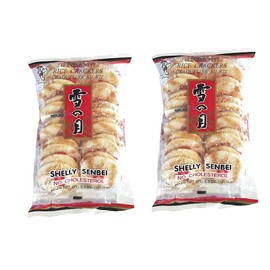 Want Want Big Shelly Shenbei Snowy Crispy Rick Cracker Biscuits - Sugar Glazed 5.30 oz. (Pack of 5) New 2-Pack