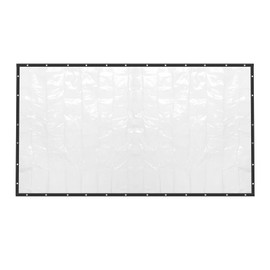 16 x 8 FT Outdoor Clear Tarp Curtain Waterproof Wind-Proof Clear Vinyl Tarp for Patio Clear Tarp Curtain PVC Outdoor Clear Tarp for Patio Pergola Garden Canopy Rainproof Anti-Tear PVC Thick Cover