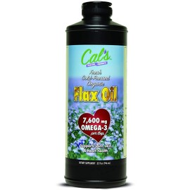 Cal's Flax Oil, Organic Pure Essential, Unrefined Cold-Pressed Flaxseed Oil, 32oz
