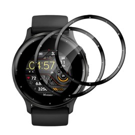 VSEER Pack of 2 Tempered Glass Screen Protectors for Garmin Venu 3, Anti-Fingerprint Anti-Fouling for Garmin Venu 3 Protective Glass, Scratch-Resistant, Waterproof, High Resolution Smartwatch Tempered